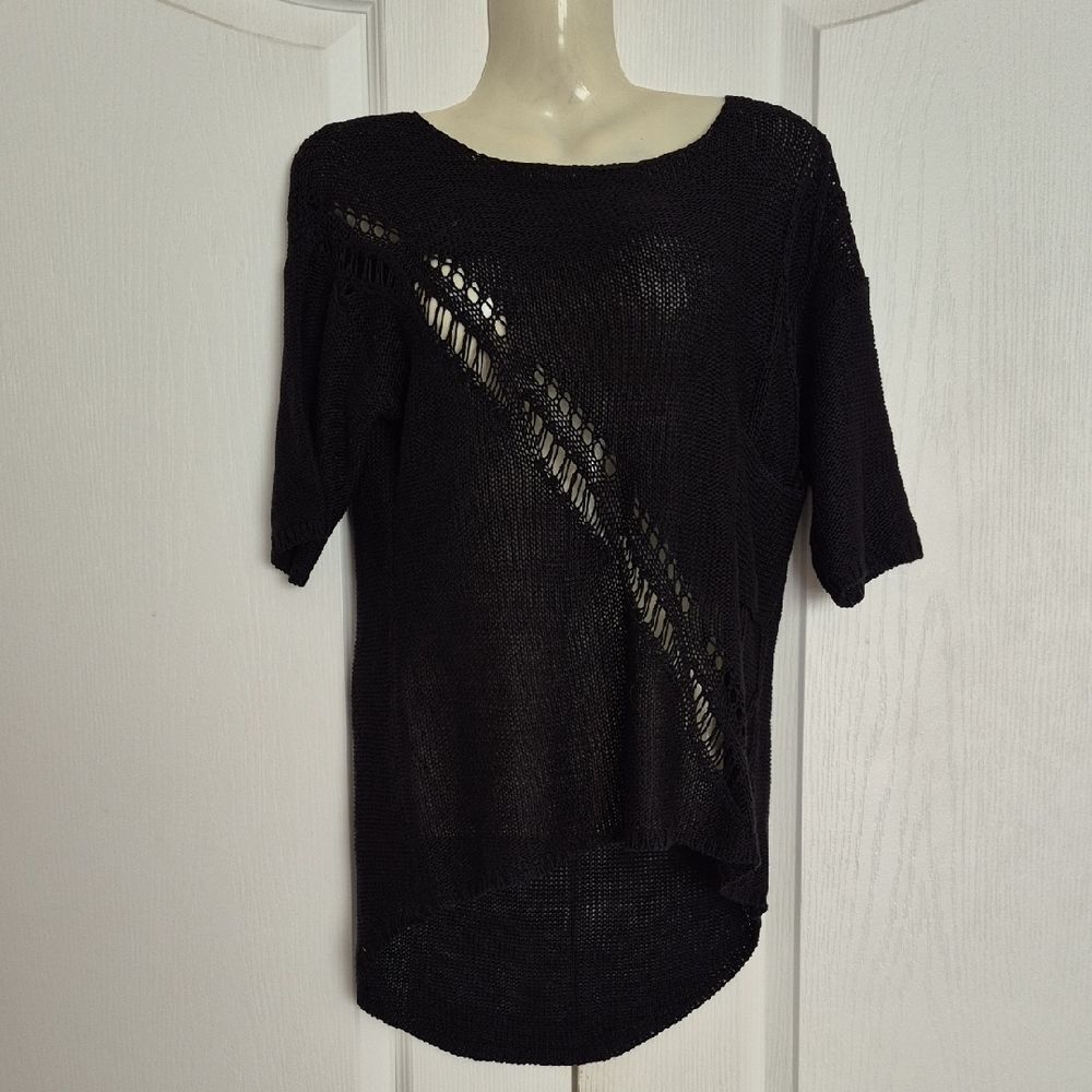 Elegant Black Knit Sweater